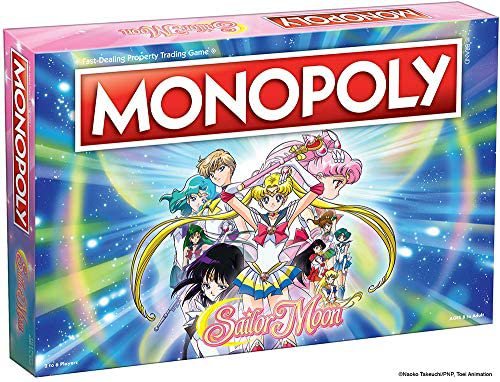 Monopoly Sailor Moon Board Game | Based on the Popular Anime TV Show | Custom Sailor Moon Tokens, Money and Game Board | Officially Licensed Sailor Moon Merchandise : Toys & Games