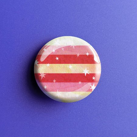 Starry Girlflux Pride Flag - Button Pin [CowboyYeehaww]
