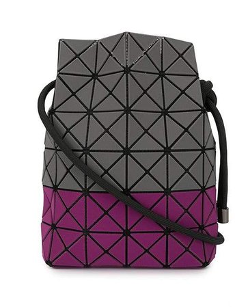 geometric panel shoulder bag