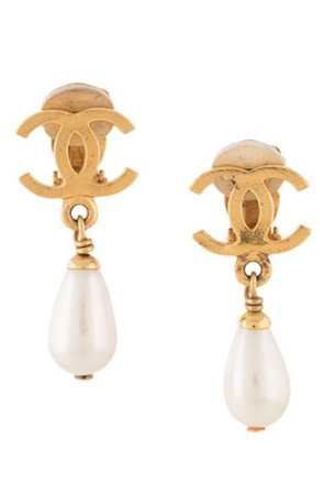 Chanel ‘95 imitation pearl earrings