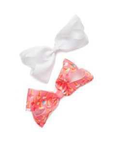 Pink and White Ice Cream Bows - Pinterest