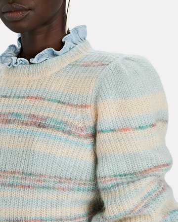 Isabel Marant Étoile Eleonore Puff Sleeve Mohair-Blend Sweater | INTERMIX®