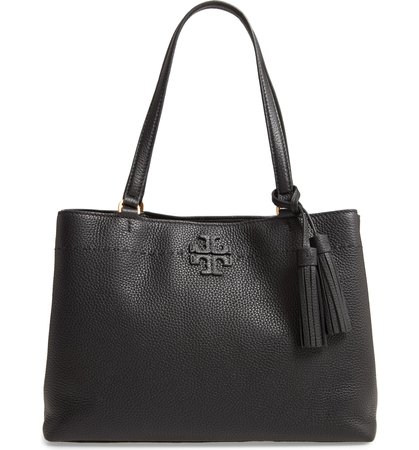 Tory Burch McGraw Triple Compartment Leather Satchel | Nordstrom