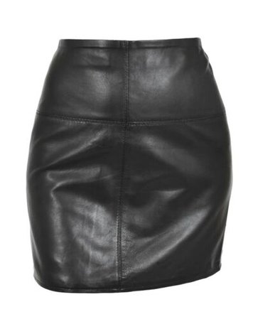Womens Real Soft Black Leather Mini Skirt 16" Long Hot Sexy Club Party Wear IVY | eBay