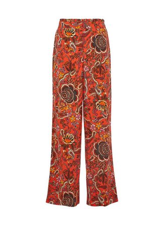 **Tall Red Printed Palazzo Trousers | Dorothy Perkins