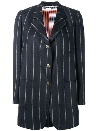 Thom Browne Shadow Stripe Narrow Sack Jacket | Farfetch.com