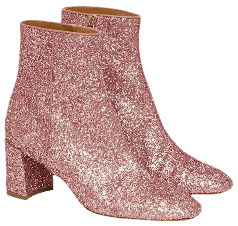 gliter sequined ankle boots png