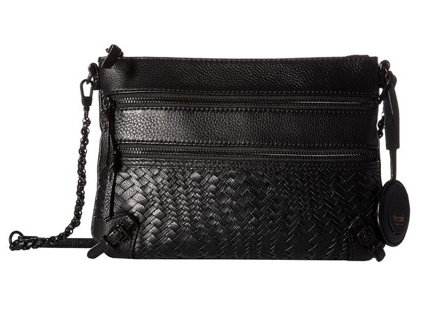 The Sak - Bayshore 3 Zip Clutch by The Sak Collective (Black Devi) Clutch Handbags