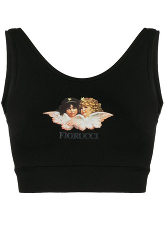 Shop Fiorucci angels crop vest with Express Delivery - FARFETCH