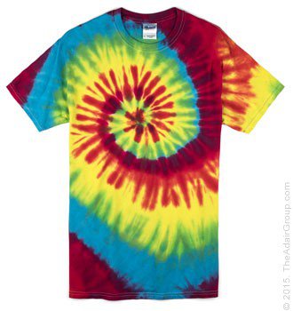 Classic Rainbow Adult Tie Dye T-Shirt | The Adair Group