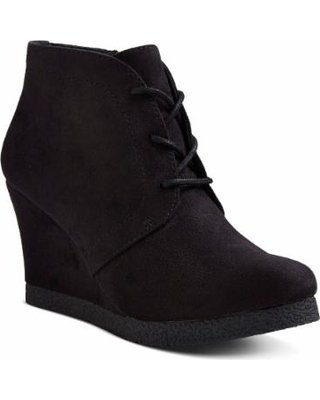 Shopping Special: Merona Women's Terri Lace Up Wedge Booties - Black 11