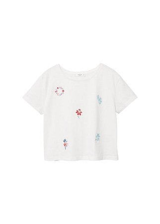 MANGO Embroidered detail t-shirt