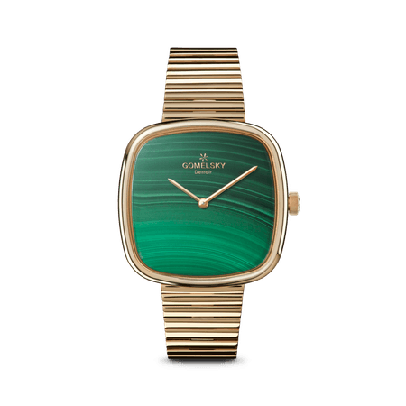 Eppie Watch - Malachite With Gold Bracelet – Gomelsky