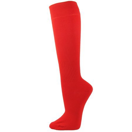 Couver - Couver Unisex Polyester Soccer Knee High Sports Athletic Socks, Red Small - Walmart.com