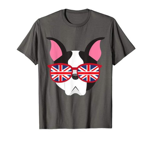 Amazon.com: French Bulldog Looking British Cute Graphic tee stylish T-Shirt: Clothing