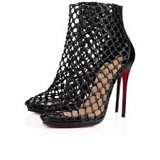 caged black heels