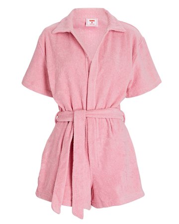 Terry Cotton Terry Romper | INTERMIX®
