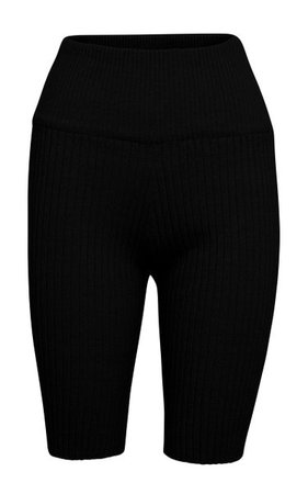 Bobby Ribbed-Knit Cotton-Blend Bike Shorts By Anna Quan | Moda Operandi