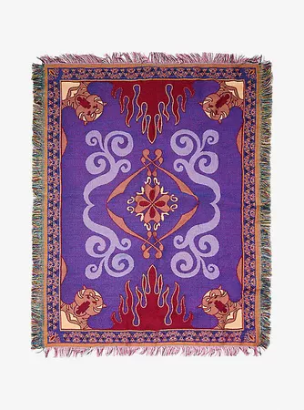 Disney Aladdin Magic Carpet Woven Tapestry Throw Blanket