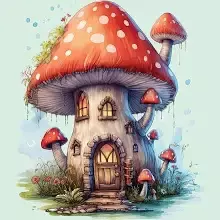 Red Mushroom fairy house