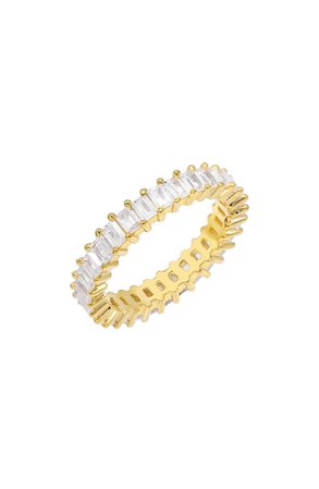 Adina's Jewels Baguette Eternity Ring | Nordstrom