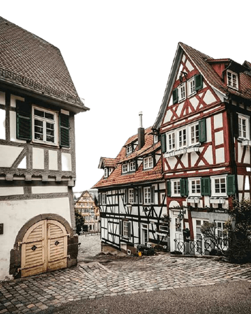 german town aesthetic png