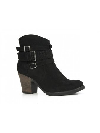 black ankle boots