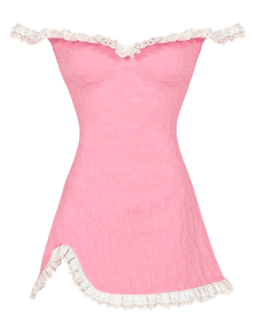 pastel mini dress with lace png