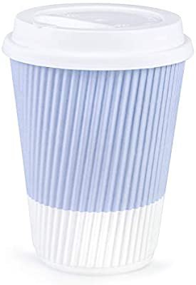 Amazon.com: Premium Disposable Coffee Cups With Lids - (90) Durable 12 oz To Go Coffee Cups With Tight Resealable Lids Prevent Leaks! Sturdy, Insulated For Hot Beverages. Will Not Bend With Heat Or Burn Fingers!: Kitchen & Dining