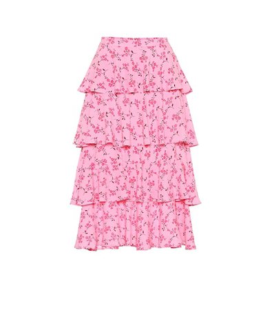 Exclusive to Mytheresa – Scarlet floral midi skirt