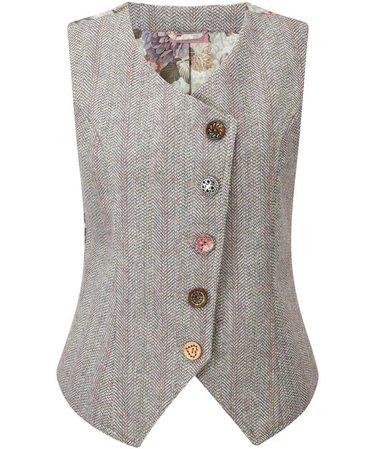 Joe Browns Women's Heritage Tweed Winter Waistcoat