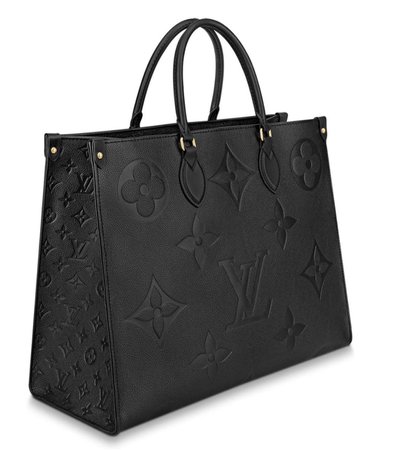 black lv on the go tote