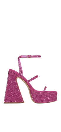 sparkly pink heels