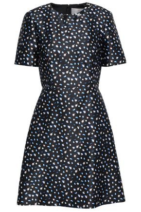 Smocked cutout checked cotton-blend midi dress | JASON WU | Sale up to 70% off | THE OUTNET