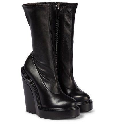 Givenchy - Stretch-leather platform boots | Mytheresa