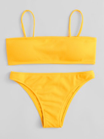 Adjustable Straps Bikini Set