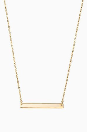 Gold Signature Engravable Delicate Necklace | Stella and Dot | Stella & Dot