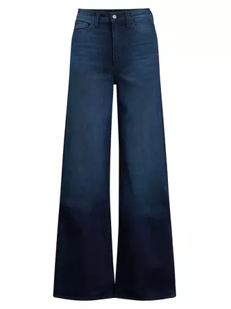 Shop Joe's Jeans The Mia High-Rise Stretch Wide-Leg Jeans | Saks Fifth Avenue