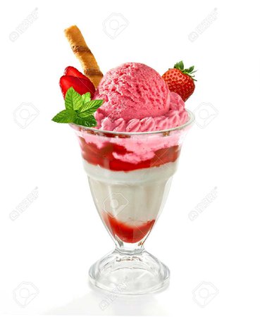 vanilla ice cream with strawberry swirl - Google Search