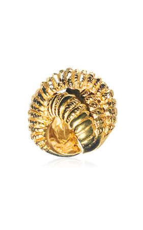Totem 18k Gold-Plated Ring By Paola Sighinolfi | Moda Operandi