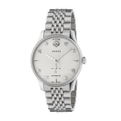 Steel G-Timeless Watch With Star, Bee & Lions Head, 40mm | GUCCI® CA