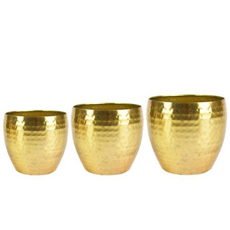 Buy 3x TS flower pot Kody round gold — indoor pot | Bakker.com