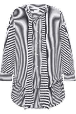 Balenciaga | New Swing striped cotton-poplin shirt | NET-A-PORTER.COM