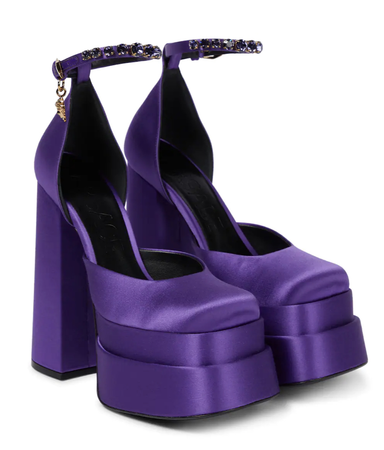 Versace heels purple