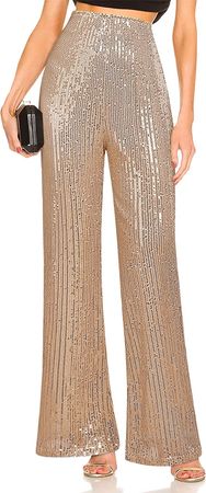 Fengbay Womens Sequin Pants High Waisted Sparkle Bell Bottoms Flare Pants Glitter Wide Leg Shiny Pants Champagne at Amazon Women’s Clothing store