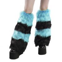 leg warmers blue and black furry - Pesquisa Google