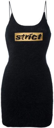 Alexander Wang strict embroidered knit mini dress