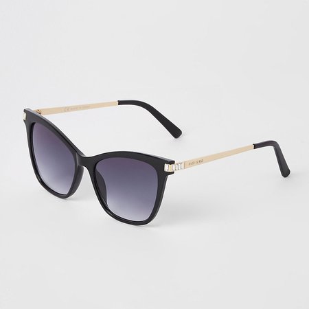 Black diamante trim sunglasses - Cat Eye Sunglasses - Sunglasses - women
