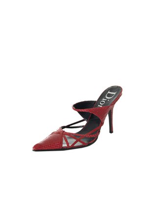 Vintage Christian Dior Pointed Toe Python Heels | Irvrsbl