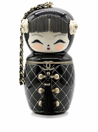 Chanel Pre-Owned 2010 Limited Edition Paris-Shanghai China Doll Clutch Bag - Farfetch